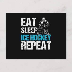 Carte Postale Eat Sleep Ice Hockey