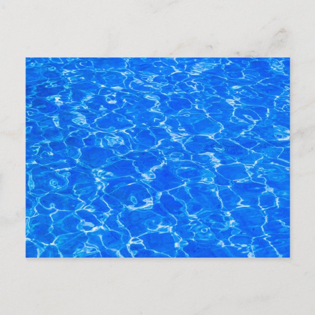 Carte Postale Eau Bleue Fraîche (Devant)