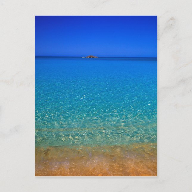 Carte Postale Eau bleue, îles Exuma, Bahamas. (Devant)