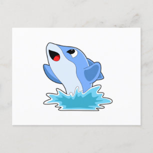 Carte Postale Eau dauphin