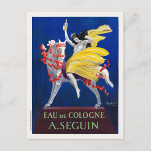 Carte Postale Eau de Cologne A. Poster vintage Art déco de Segui