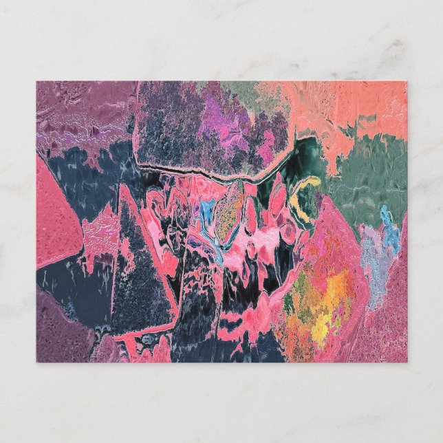 CARTE POSTALE EAU DE FLUX ABSTRAITE (Devant)