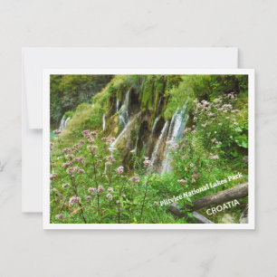CARTE POSTALE EAU, EAU PARTOUT / PLITVICE LAKES NATIONAL PA