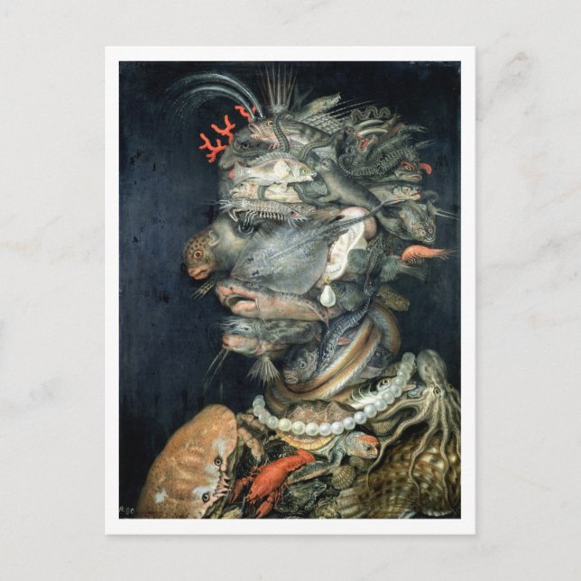 Carte Postale Eau, (huile sur toile), Arcimboldo, Giuseppe (Devant)