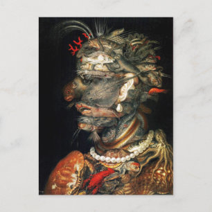Carte Postale Eau - L'étrange profil d'Arcimboldo