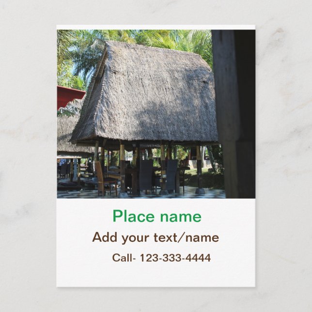 Carte Postale eau océan plage photo ajouter nom texte place été (Devant)
