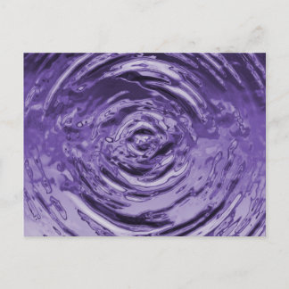 Carte Postale Eau Violet