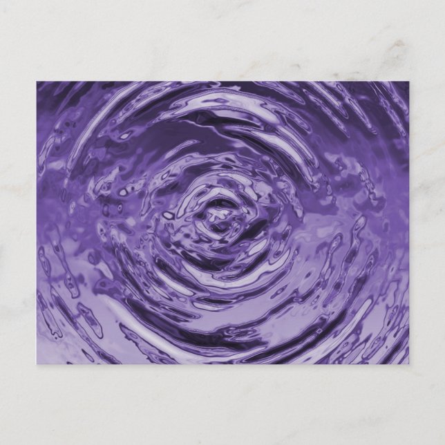 Carte Postale Eau Violet (Devant)
