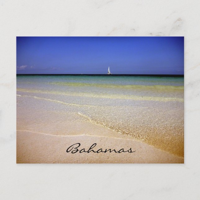 Carte Postale eaux claires de bahamas (Devant)