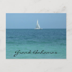 Carte Postale eaux des grands bahamas
