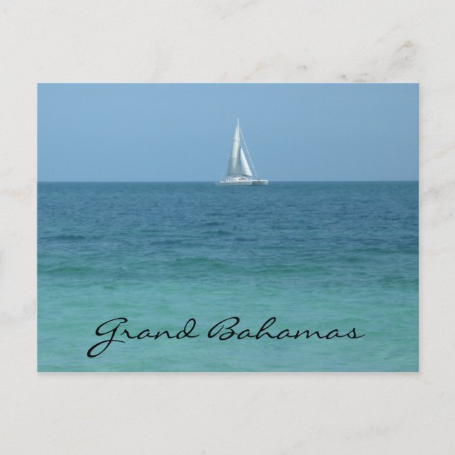 Carte Postale eaux des grands bahamas (Devant)