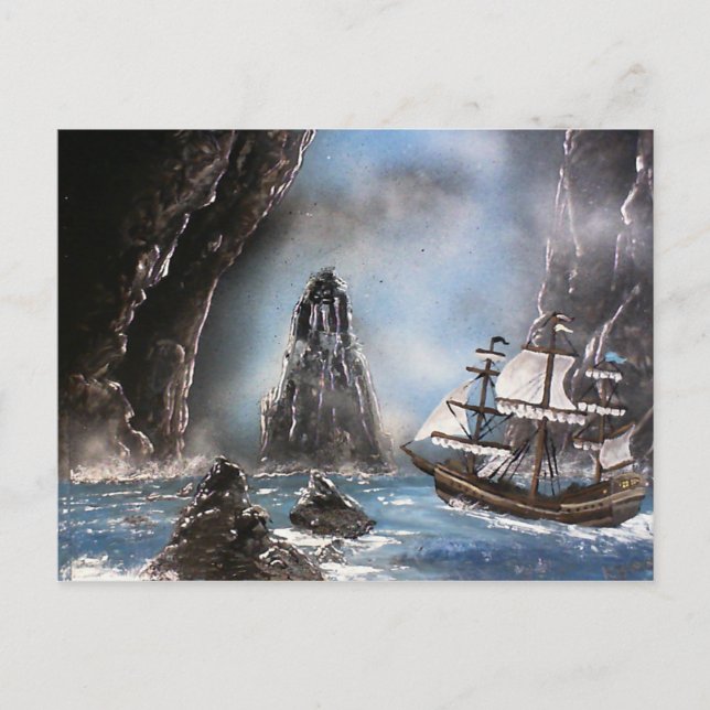 Carte Postale Eaux rudes (Devant)