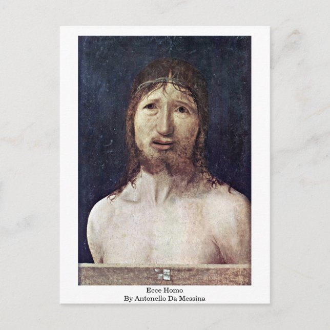 Carte Postale ecce homo D'Antonello Da Messina (Devant)
