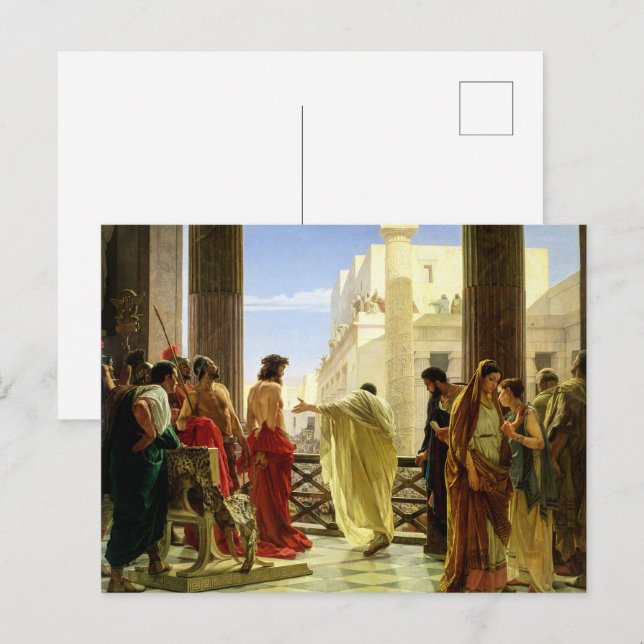 Carte Postale Ecce homo de Antonio Ciseri (Devant / Derrière)