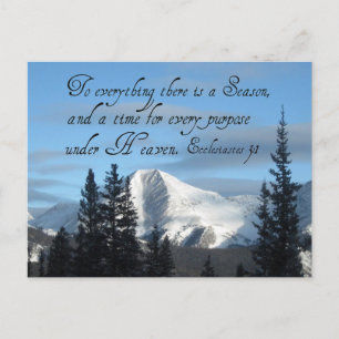 Carte Postale Ecclésiaste 3:1