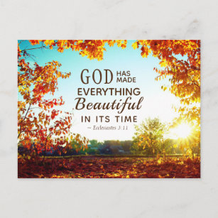 Carte Postale Ecclésiaste 3:11 Il a rendu tout beau