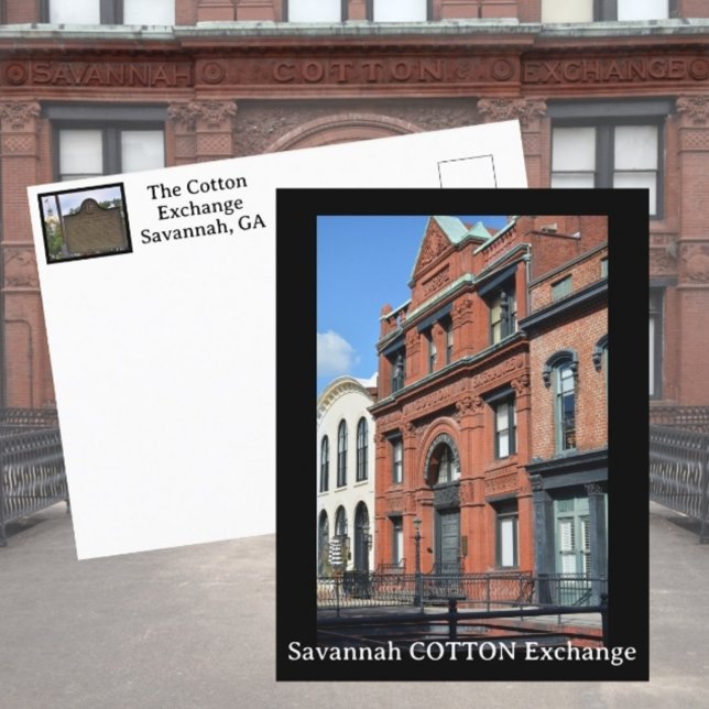 Carte Postale Échange de coton de Savannah Photographie (Créateur téléchargé)