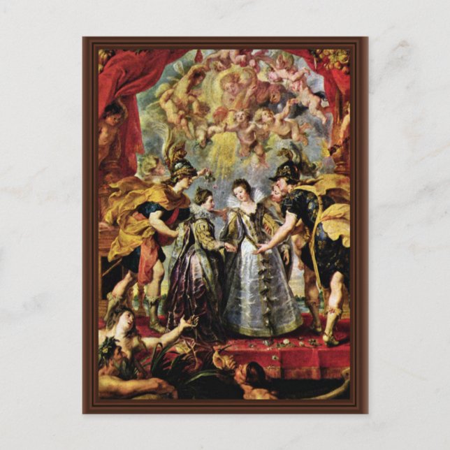 Carte Postale Échange De Princesses Par Rubens Peter Paul (Devant)