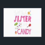 Carte Postale Échangerai ma sœur contre des bonbons Cadeau de Pâ<br><div class="desc">Échangerai ma sœur contre des bonbons Cadeau de Pâques joyeux</div>