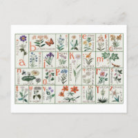 Échantillon alphabet de broderie vintage | FLEUR S