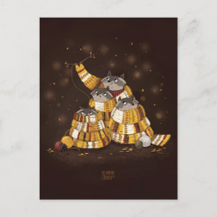 Carte Postale Écharpe magique par Alexandra Dikaia