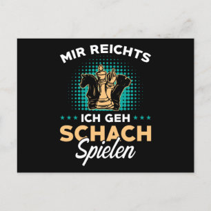 Carte Postale Échecs Allemand Joueur d'échecs Cadeau