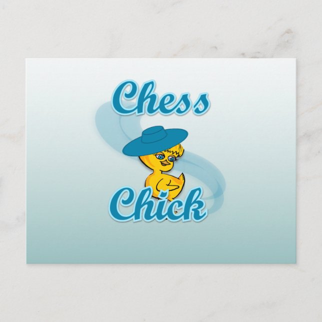 Carte Postale Échecs Chick #3 (Devant)
