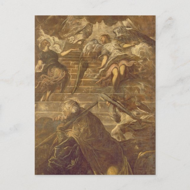 Carte Postale Échelle de Jacob (huile sur toile) (Devant)