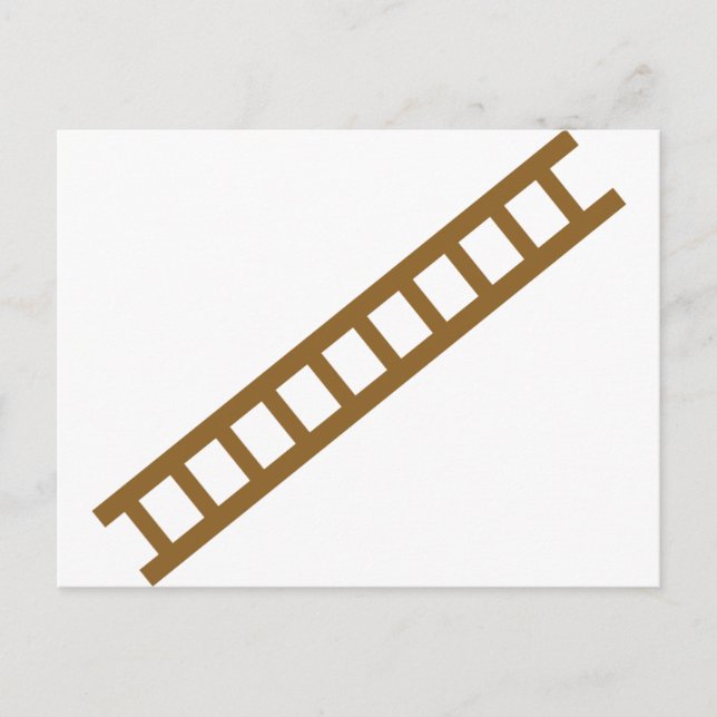 Carte Postale échelle en bois (Devant)