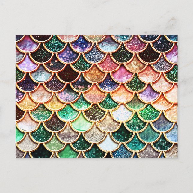 Carte Postale Echelles de sirène de Parties scintillant de luxe  (Devant)