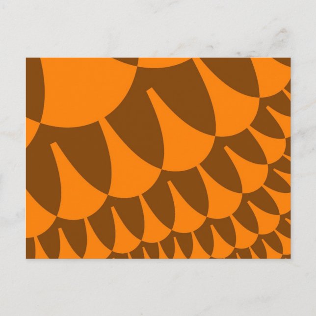 Carte Postale Échelles marron et orange (Devant)