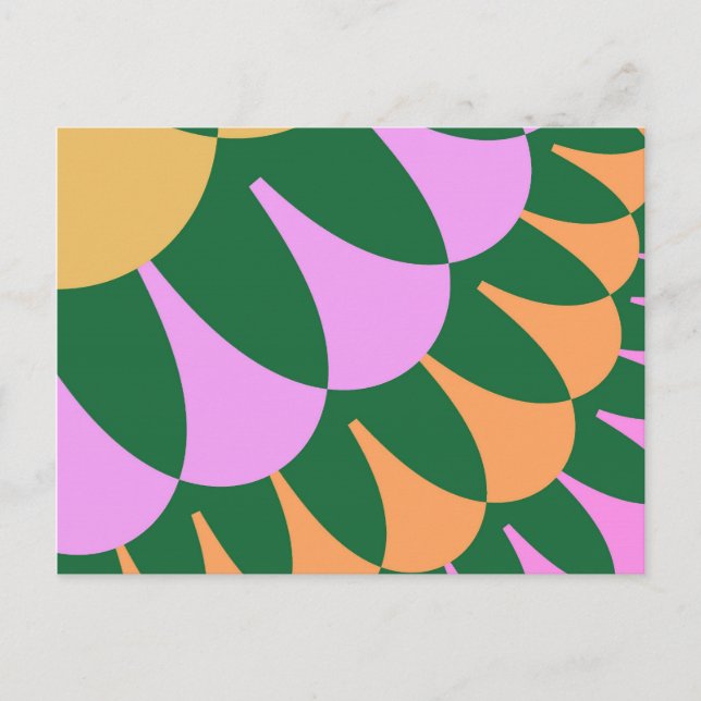 Carte Postale Echelles orange et verte (Devant)