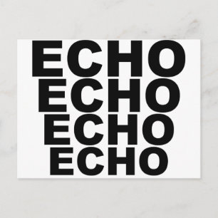 Carte Postale ECHO ECHO ECHO Casquette de chemises ECHO Mousepad
