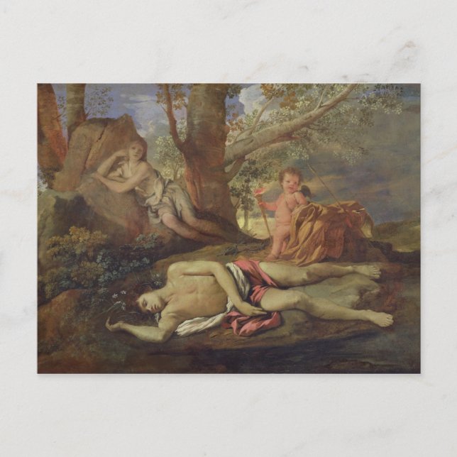Carte Postale Echo et Narcissus (Devant)