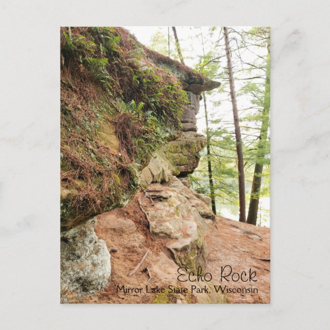 Carte Postale Echo Rock dans le Parc d'état de Mirror Lake dans  (Devant)