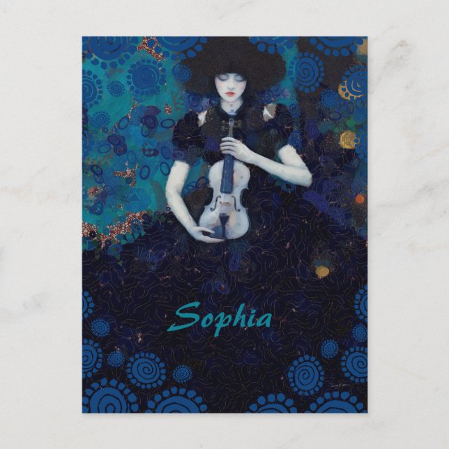 Carte Postale Echoes of Silence: A Violin’s Song of Healing (Devant)