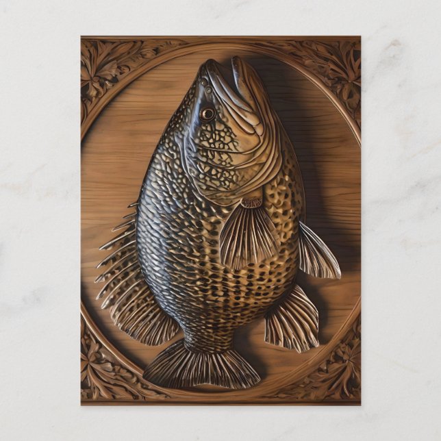 Carte Postale Echos de la rivière : Murray Cod Wood Print, (Devant)