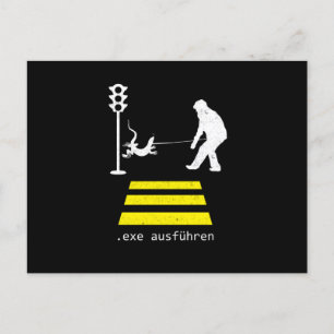 Carte Postale Echse Ausfhren Programmier Coder Programmer Cadeau