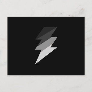 Carte Postale Éclair argenté Tonnerre