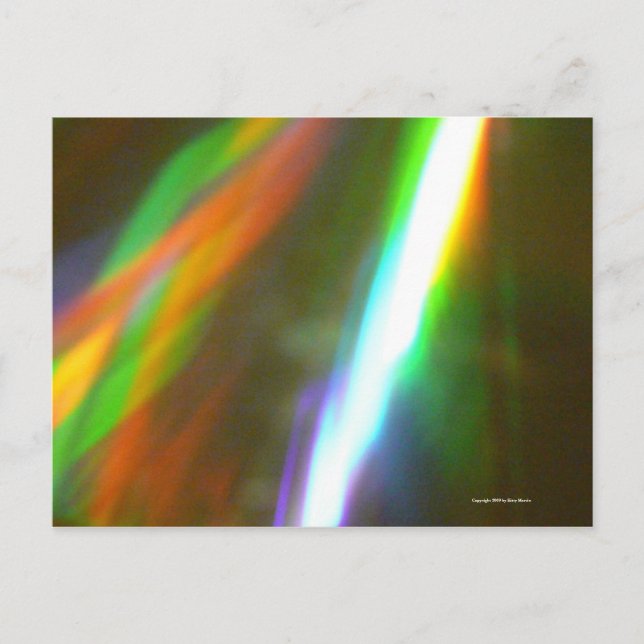 Carte Postale Éclair coloré (Devant)