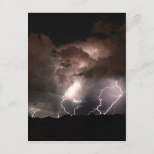 Carte Postale Éclair puissance épique.