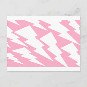 Carte Postale Éclair rose