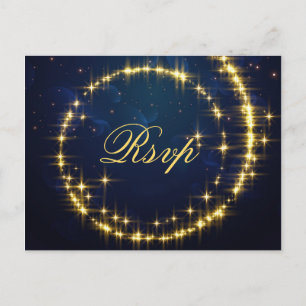 Carte Postale Éclairage de la Marine d'or RSVP avec choix de rep