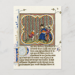 Carte Postale Éclairage médiéval Épître St Paul