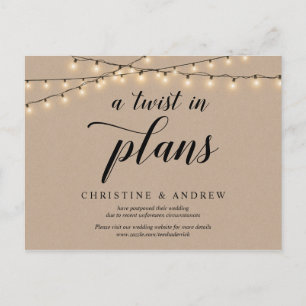 Carte Postale Éclairages à cordes, Kraft, Un tour dans les plans