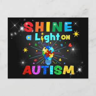 Carte Postale ÉCLAIREZ une lumière sur AUTISM