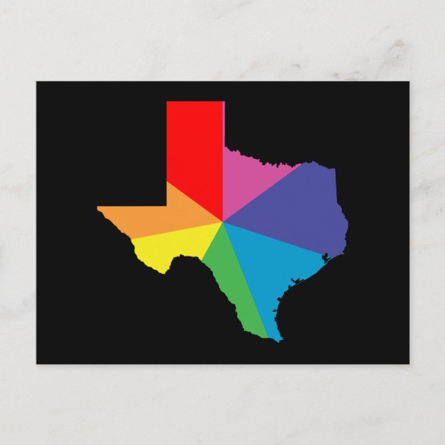 Carte Postale éclatement de la couleur texas (Devant)