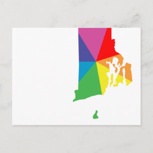 Carte Postale éclatement de l'île rhode