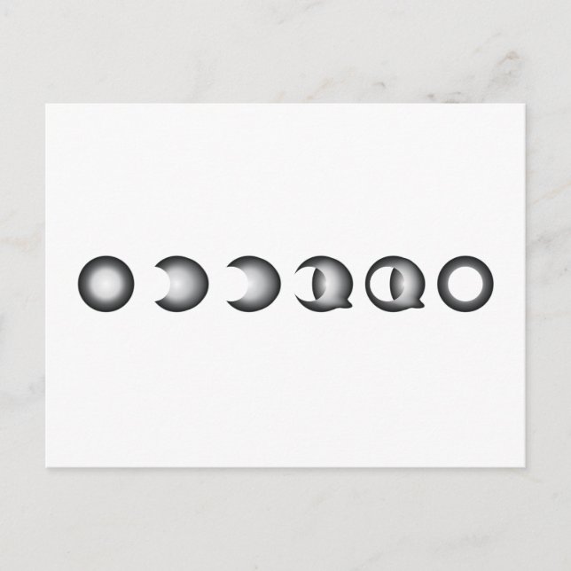 Carte Postale éclipse lunaire (Devant)