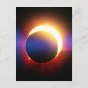 Carte Postale Éclipse solaire